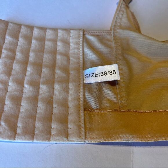 Plus Size Bra Push Up, Deep Cup Size 38 Nude - Picture 3 of 10